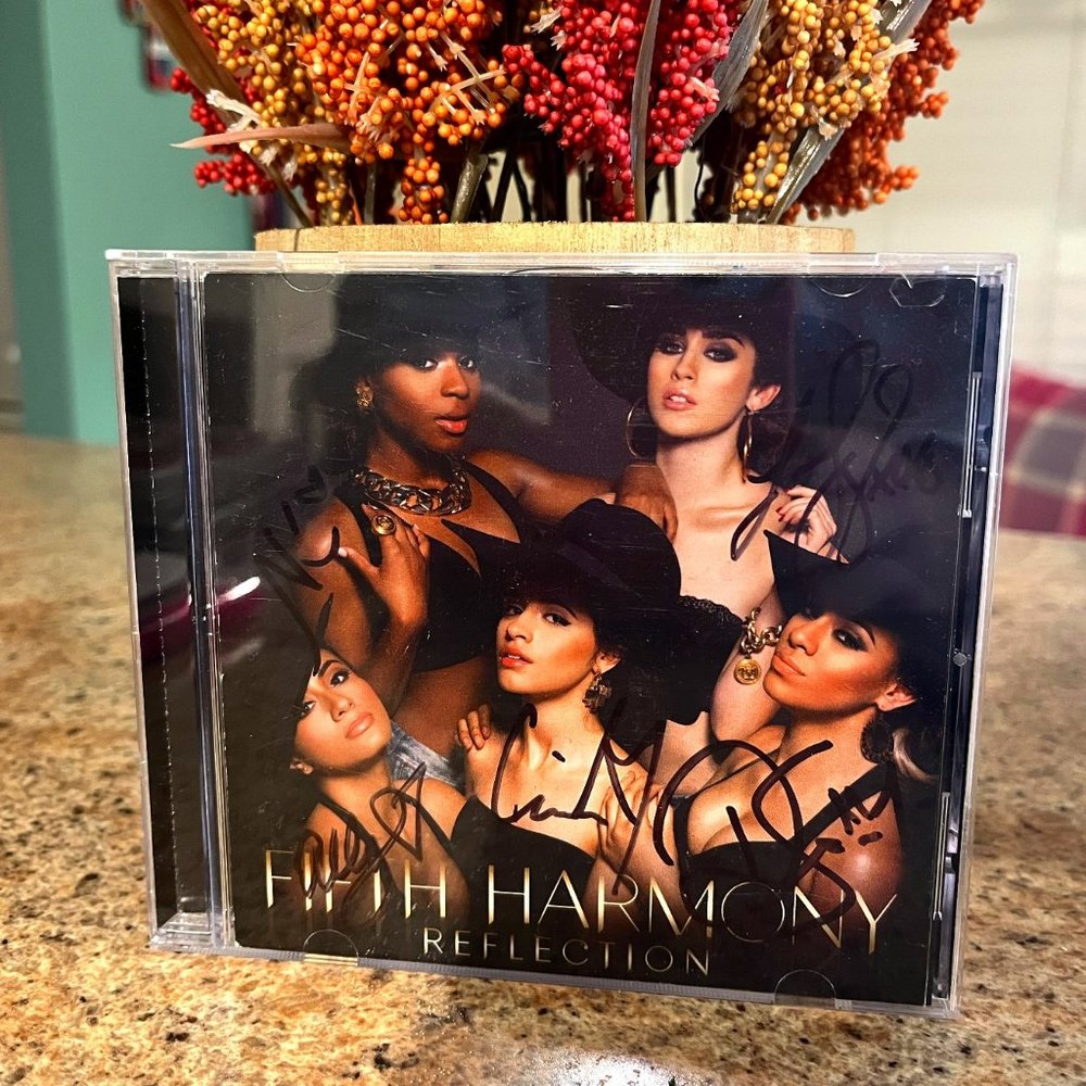 Signed Fifth Harmony Reflection Album Camila Cabello, Ally Brooke, Normani